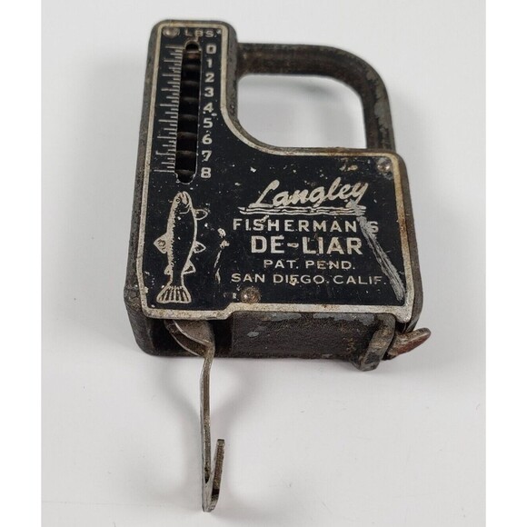 Vintage Langley Fisherman’s De-Liar Fish Scale and Tape Measure Model 208 - Picture 3 of 16